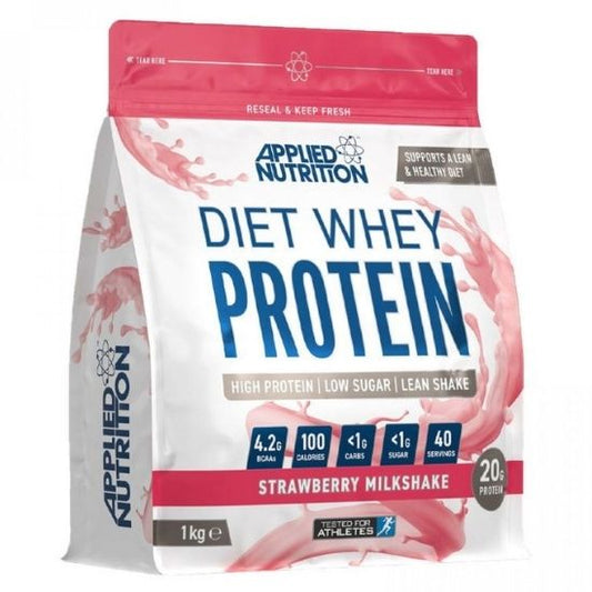 Diet Whey, Strawberry Milkshake, 1000g, Applied Nutrition