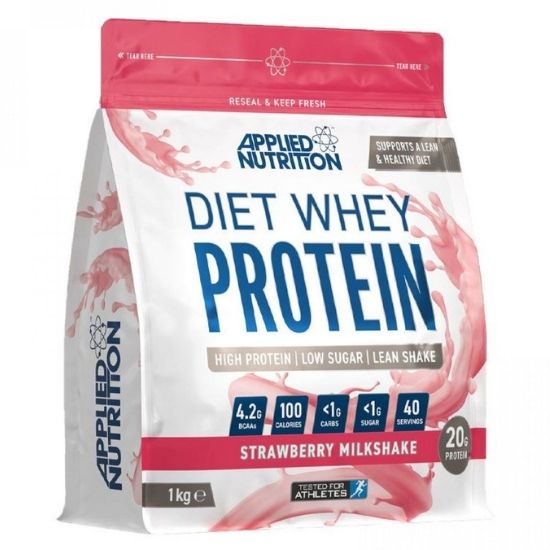 Diet Whey, Strawberry Milkshake, 1000g, Applied Nutrition