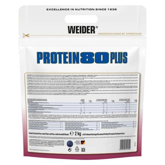 Protein 80 Plus, Wildberry-Yoghurt, 2000g, Weider | Vitax.ro