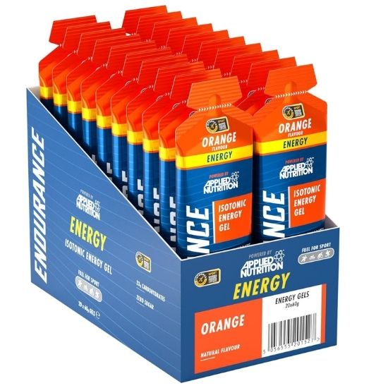 Endurance Energy Isotonic Energy Gel, Orange, 20 x 60g, Applied Nutrition - Vitax.ro