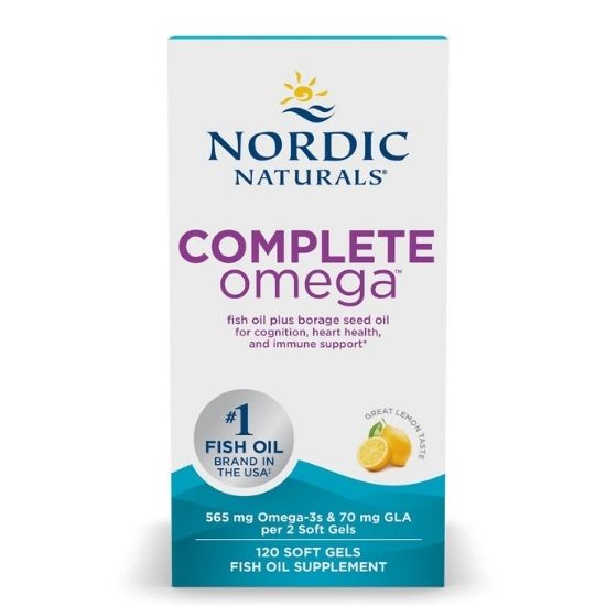 Complete Omega, 565mg, Lemon, 120 softgels, Nordic Naturals - Vitax.ro