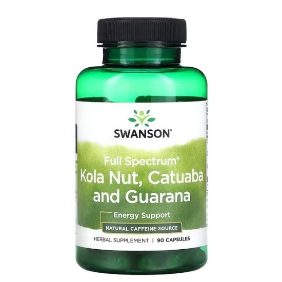 Full Spectrum Kola Nut, Catuaba & Guarana, 90 caps, Swanson - Vitax.ro