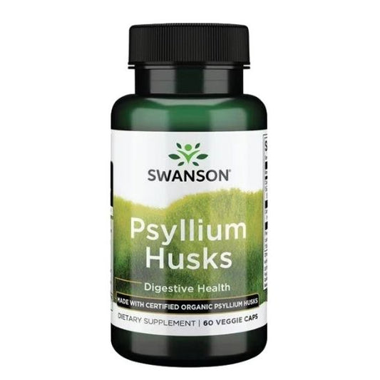 Psyllium Husks, 625mg, 60 vcaps, Swanson - Vitax.ro