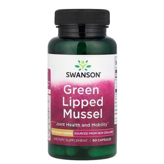 Green Lipped Mussel, 500mg, 60 caps, Swanson - Vitax.ro