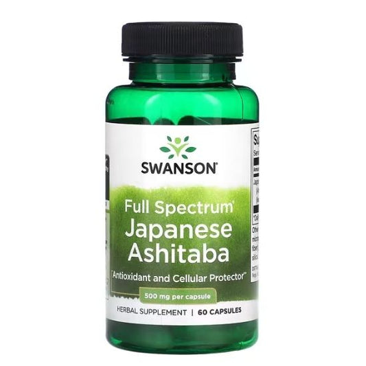 Full Spectrum Japanese Ashitaba, 500mg, 60 caps, Swanson - Vitax.ro