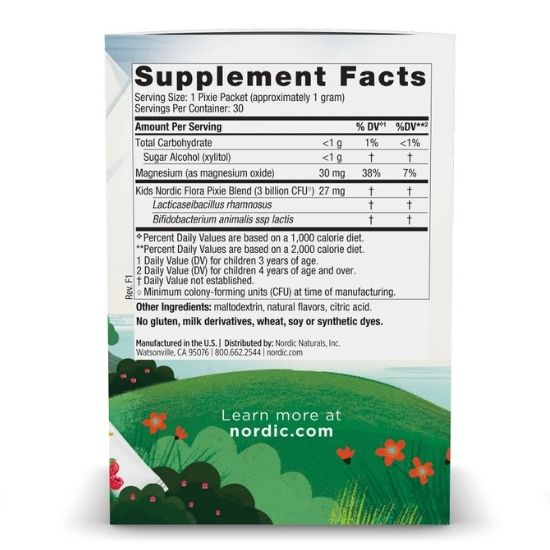 Kids Probiotic Pixies, 3 Billion CFU, Mixed Berry Taste, 30 Packets, Nordic Naturals - Vitax.ro