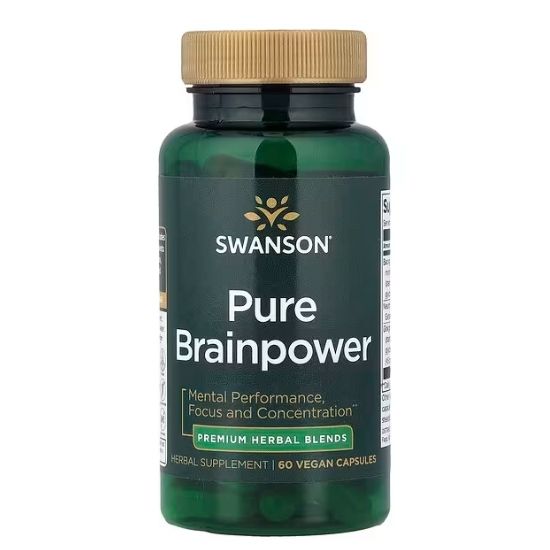Pure Brainpower, 60 vcaps, Swanson - Vitax.ro