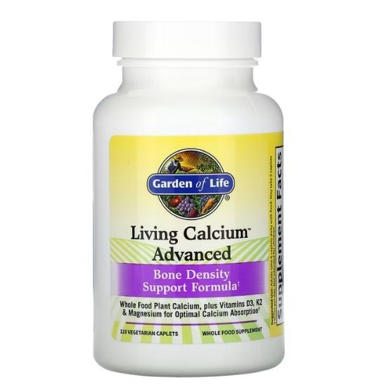 Living Calcium Advanced, 120 vegetarian caplets, Garden of Life - Vitax.ro
