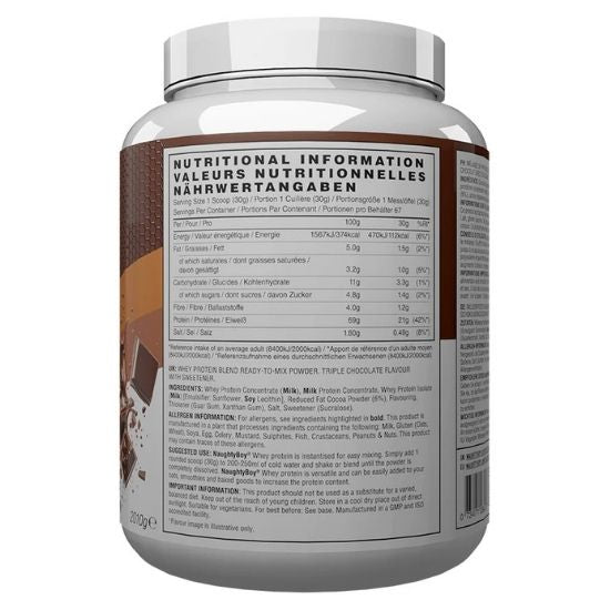 Advanced Whey, Triple Chocolate, 2010g, Naughty Boy - Vitax.ro