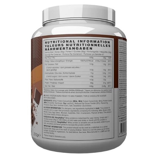 Advanced Whey, Triple Chocolate, 2010g, Naughty Boy - Vitax.ro