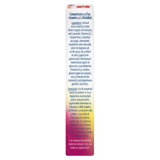Fier + Vitamina C + Histidina + Acid Folic Aktiv, 30 comprimate, Doppelherz | Vitax.ro