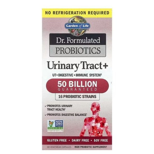 Dr. Formulated Probiotics Urinary Tract+, 60 vcaps, Garden of Life - Vitax.ro