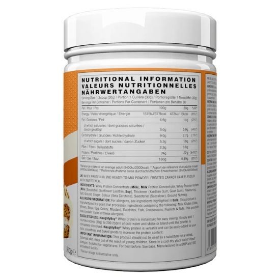 Advanced Whey, Frosted Carrot Cake, 900g, Naughty Boy - Vitax.ro