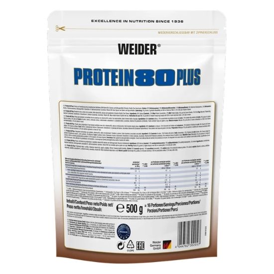 Protein 80 Plus, Brownie-Double Choc, 500g, Weider | Vitax.ro