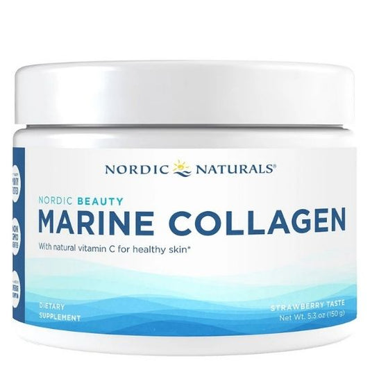 Nordic Beauty Marine Collagen, Strawberry, 150g, Nordic Naturals - Vitax.ro