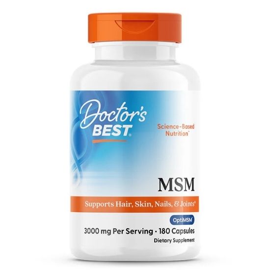 MSM cu OptiMSM, 1000mg, 180 caps, Doctor's Best - Vitax.ro