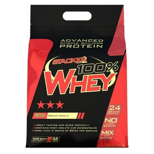 100% Whey, Vanilla, 2000g, Stacker2 Europe - Vitax.ro