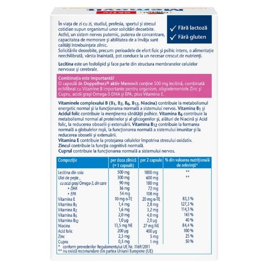 Memovit, 30 capsule, Doppelherz - Vitax.ro