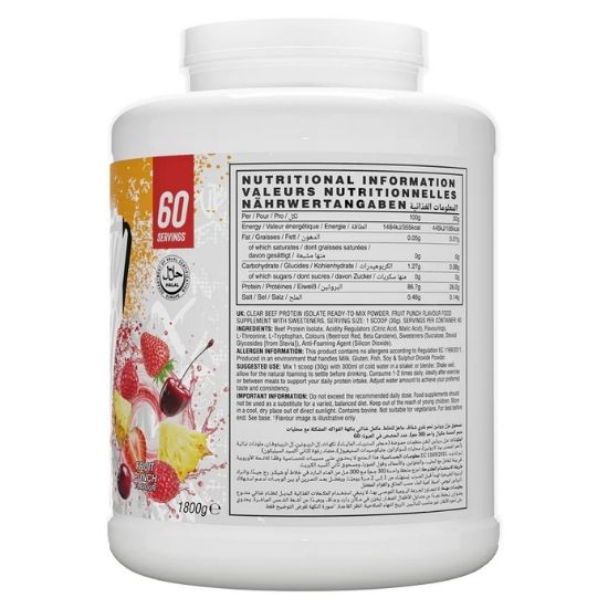 Beef Zero, Fruit Punch, 1800g, Naughty Boy - Vitax.ro
