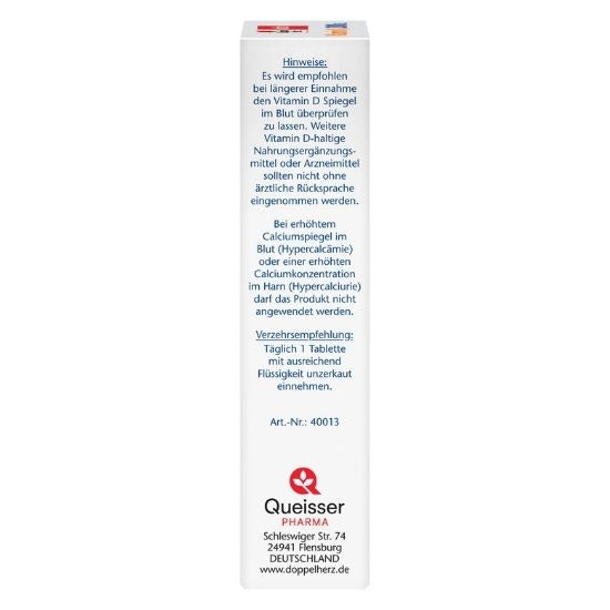 Vitamina D 2000 UI, 60 comprimate, Doppelherz | Vitax.ro