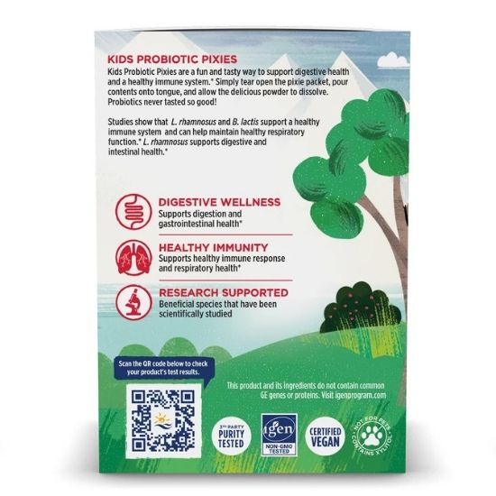 Kids Probiotic Pixies, 3 Billion CFU, Mixed Berry Taste, 30 Packets, Nordic Naturals - Vitax.ro