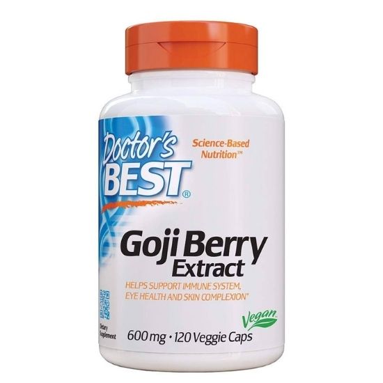 Goji Berry Extract, 600mg, 120 vcaps, Doctor's Best - Vitax.ro