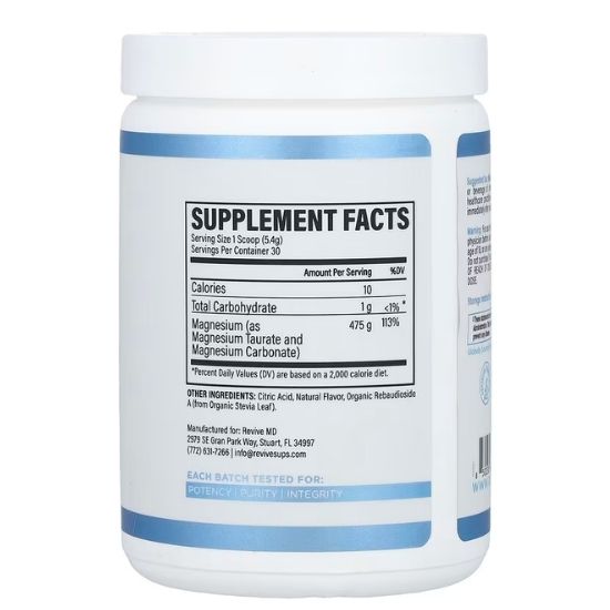 Magnesium+, Raspberry Lemonade, 162g, Revive - Vitax.ro