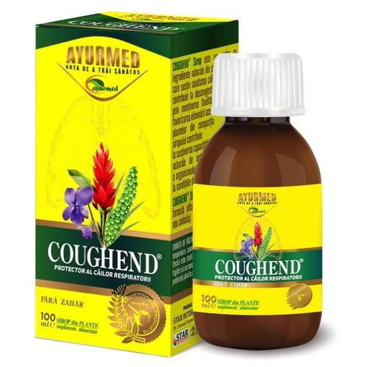 Coughend Sirop Fara Zahar, 100 Ml, Ayurmed