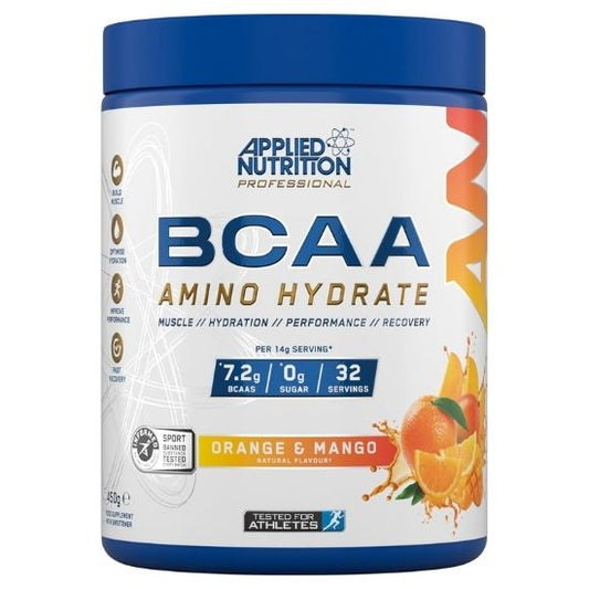 BCAA Amino-Hydrate, Orange & Mango, 450g, Applied Nutrition - Vitax.ro