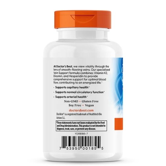 Vein Support with DiosVein and MenaQ7, 60 vcaps, Doctor's Best - Vitax.ro