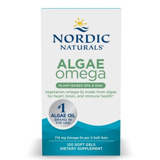 Algae Omega, 715mg Omega 3, 120 softgels, Nordic Naturals - Vitax.ro