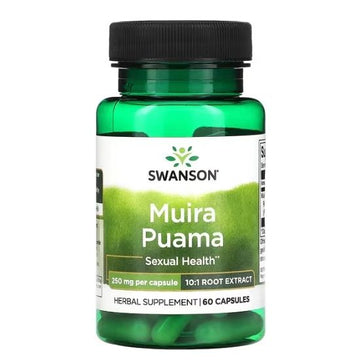 Muira Puama, 250mg (10:1), 60 caps, Swanson - Vitax.ro