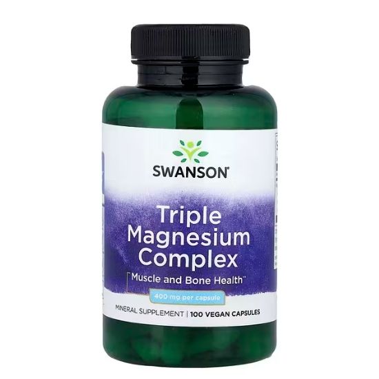 Triple Magnesium Complex, 400mg, 100 caps, Swanson - Vitax.ro