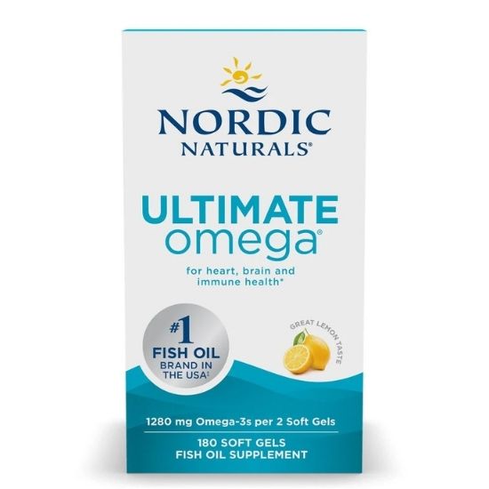 Ultimate Omega, 1280mg Lemon Flavor, 180 softgels, Nordic Naturals - Vitax.ro