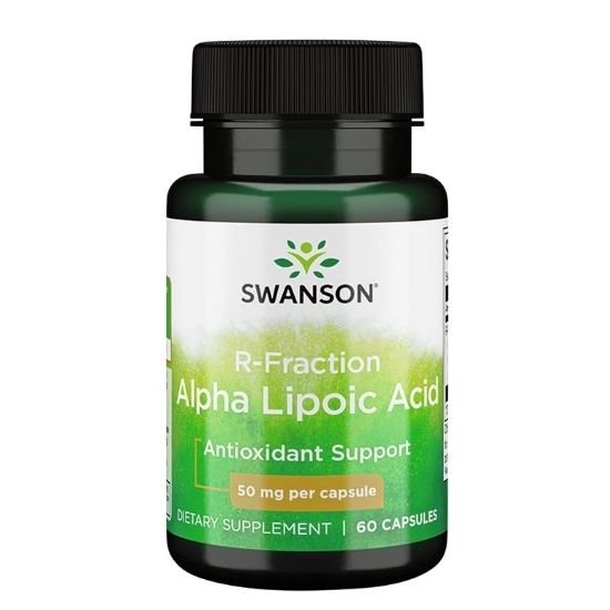 R-Fraction Alpha Lipoic Acid, 50mg, 60 caps, Swanson - Vitax.ro