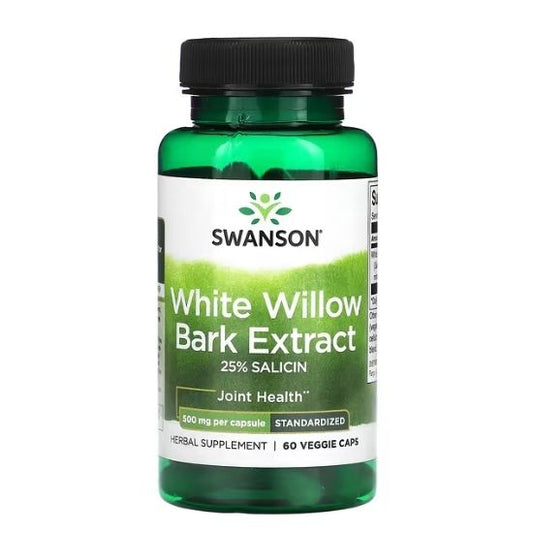 White Willow Bark Extract, 500mg, 60 vcaps, Swanson - Vitax.ro