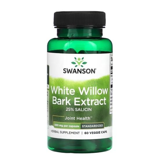 White Willow Bark Extract, 500mg, 60 vcaps, Swanson - Vitax.ro