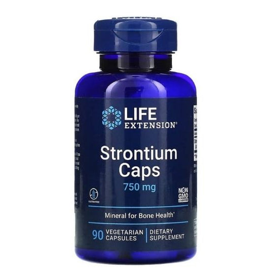 Strontium Caps 750mg, 90 vcaps, Life Extension - Vitax.ro