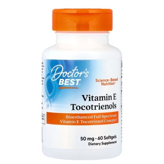 Tocotrienols, 50mg, 60 softgels, Doctor's Best - Vitax.ro
