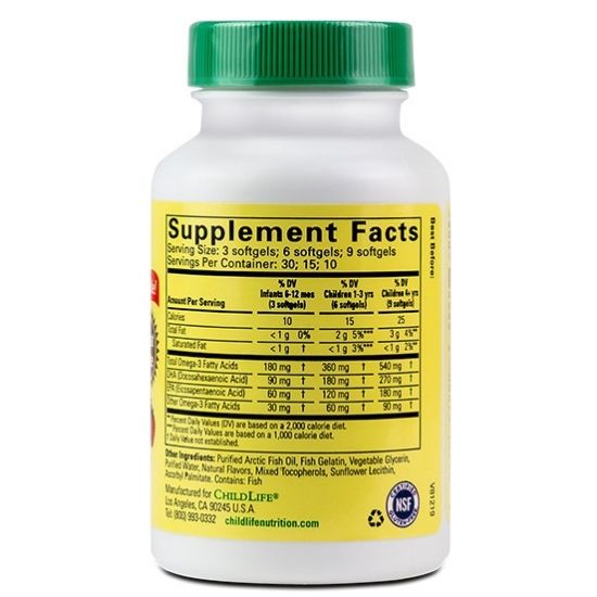 Pure DHA, Gust de Capsuni, 90 Capsule Moi Masticabile, Childlife Essentials - Vitax.ro