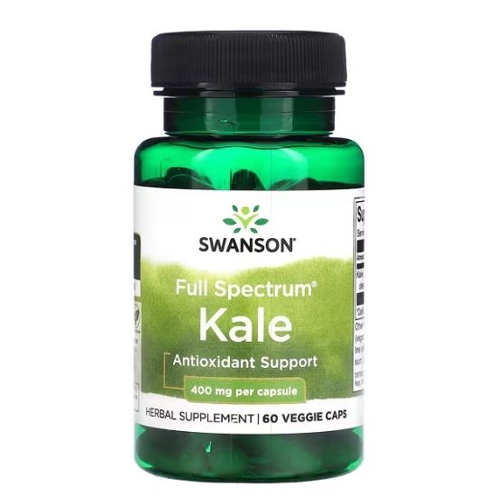 Full Spectrum Kale, 400mg, 60 vcaps, Swanson - Vitax.ro