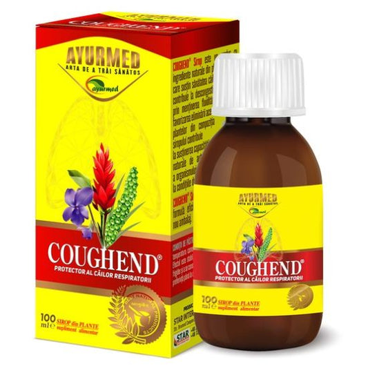 Coughend Sirop Cu Zahar, 100 Ml, Ayurmed