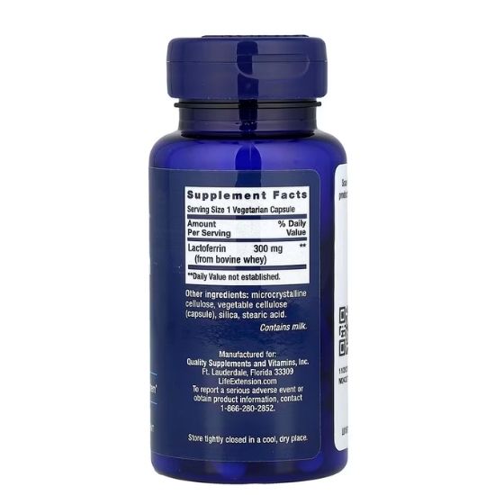 Lactoferrin Caps, 60 caps, Life Extension - Vitax.ro