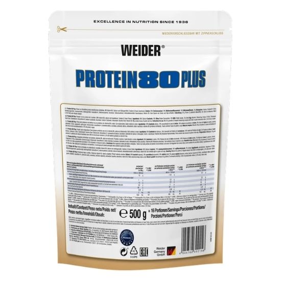 Protein 80 Plus, Cookies & Cream, 500g, Weider