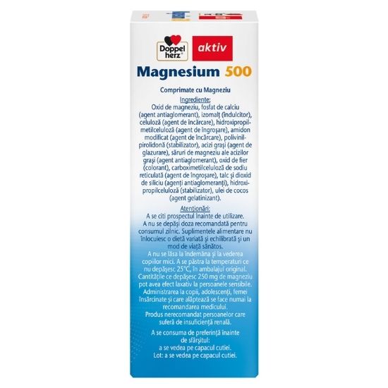 Magneziu 500 mg, 30 + 10 comprimate, Doppelherz - Vitax.ro