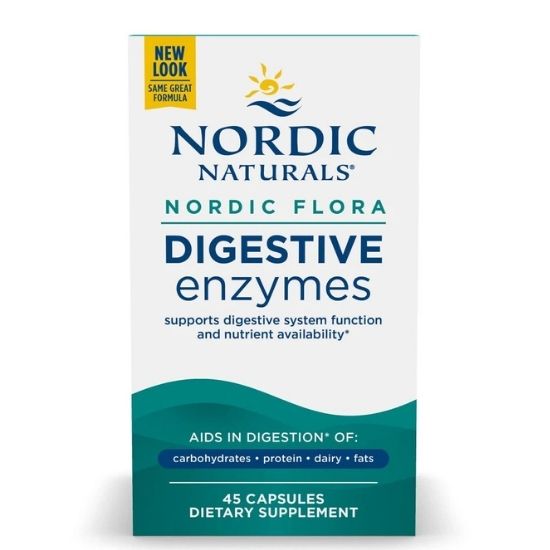 Nordic Flora Digestive Enzymes, 45 caps, Nordic Naturals - Vitax.ro