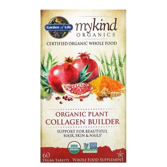 Mykind Organics Organic Plant Collagen Builder, 60 vegan tabs, Garden of Life - Vitax.ro