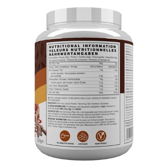 Cream of Rice, Chocolate Brownie, 2000g, Naughty Boy - Vitax.ro