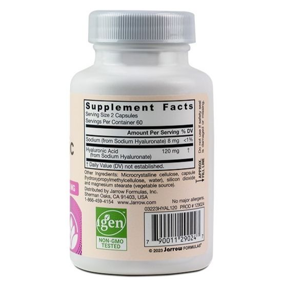 Hyaluronic Acid, 120 vcaps, Jarrow Formulas - Vitax.ro