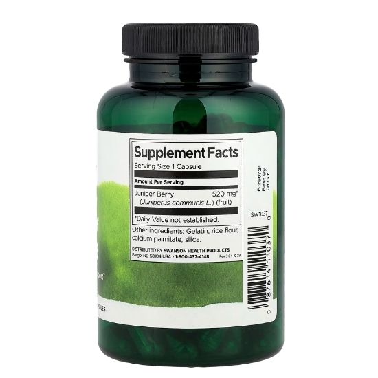 Full Spectrum Juniper Berries, 520mg, 100 caps, Swanson - Vitax.ro